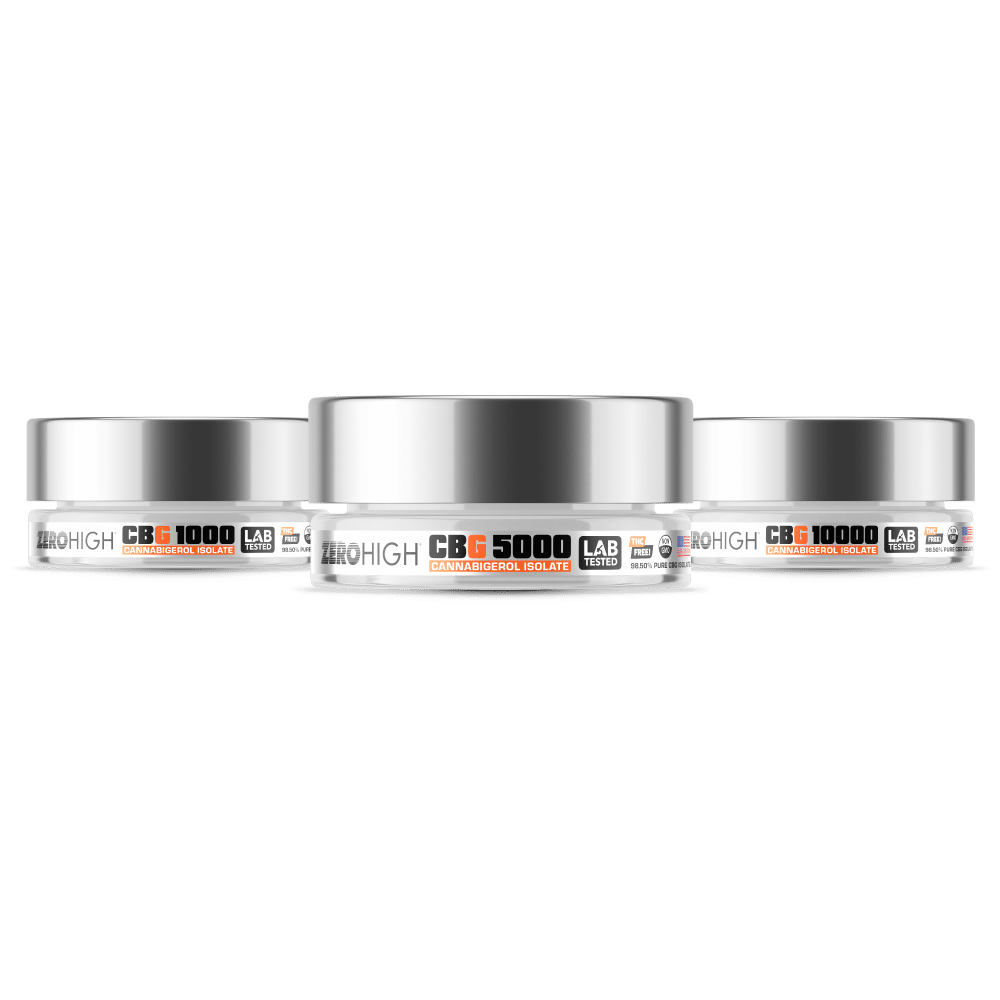 Pure CBG Isolate Powder - Zero High Cannabigerol Concentrate - 1 Gram to 10 Grams - Products